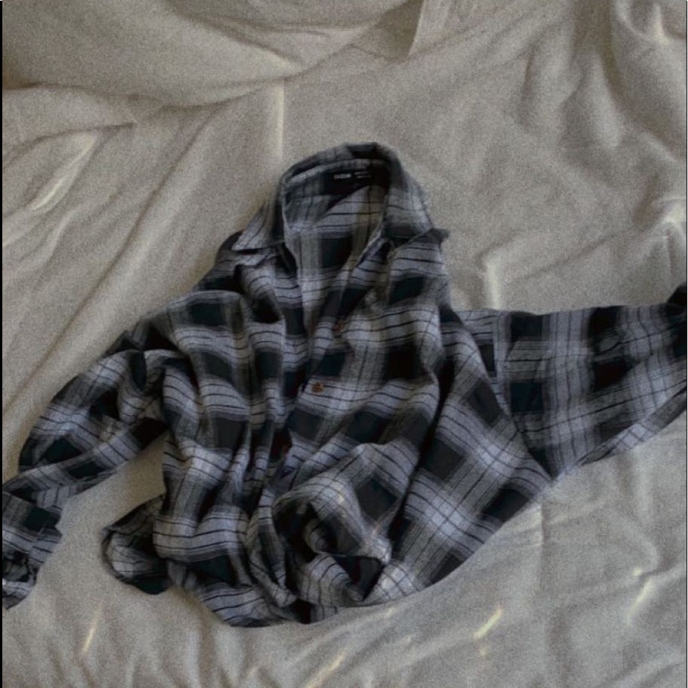 Shein Crop top flannel!